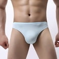 thumbnail image 4 of hoksml Mens Underwear Men's Ice Silk Underwear Low Waist Sexy U Bag Traceless T-shaped Underwear Clearance, 4 of 8