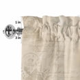 thumbnail image 2 of Valances for Windows Vintage Western Star Rod Pocket Short Curtain for Bathroom Living Room Bedroom Shabby Country Pentagram 1 Panel 42x12in, 2 of 9