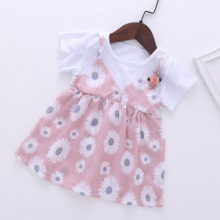 

Hunpta Sunflower Baby Toddler Straps Casual Dress Kids SunDress Girls Princess Print Girls Dress&Skirt