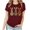 Wine, variant on VBTAPA Novelty Graphic Tees for Women Happy Easter Bunny Print T-Shirt Cute Leopard Rabbit Tee Tops Prime Sales of The Day Army Green XXXL