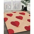 thumbnail image 3 of Ahgly Company Machine Washable Indoor Rectangle Transitional Pastel Orange Area Rugs, 2' x 4', 3 of 7