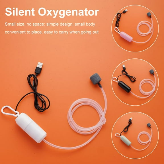 Silent Aerator Small Fish Tank Aeration Pump Mini USB USD