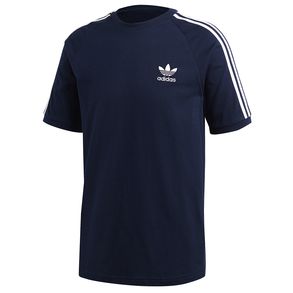 Adidas Men's Original Trefoil 3 Stripe California T-Shirt Black photo 2