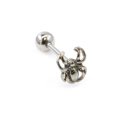 thumbnail image 1 of Tongue Ring with Spider Design 14g Surgical Steel, 1 of 4