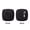Black, variant on Genuine Cowhide Leather Mini Coin Purse for Women, Square Small Wallet with Heart-Shaped Closure 1604
