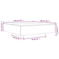 thumbnail image 4 of vidaXL Table Basse Noire 100x100x31 cm Bois Reconstitué, 4 of 5