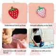 thumbnail image 5 of 20 Pcs Red Strawberry Appliques Cute Strawberry Embroidered Iron on Patches Fruit Decorative Patches Cute Sew On Applique for Shirts, Jeans, Hats, Coats, Jackets, Backpacks, 5 of 5