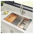 thumbnail image 3 of Workstation Sink Colander 17 inch Stainless Steel with Wooden Handles - RVA1317, 3 of 4