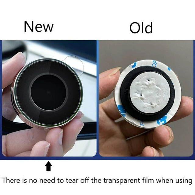 2Pcs Car Suction Cup Mount Auxiliary Rearview Mirror 360 Degree Rotating Wide-angle Round Frame Blind SPOTMirror