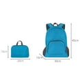 thumbnail image 4 of Travel Backpack Wide Shoulder Straps Smooth Zipper Multi Compartments Side Mesh Pockets Large Capacity Storage Adjustable Lightweight Packable Backpack Outdoor Supplies, 4 of 11