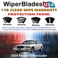 thumbnail image 2 of 2004 Mercury Marauder Beam Wiper Blades Wipers w/1yr Warranty (Set of 2), 2 of 5