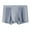 Gray, variant on Men Modal Boxer Underwear Mid-rise Elastic Waistband Breathable Mesh Shorts Briefs Panties Daily Wear