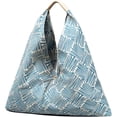 thumbnail image 1 of LHSHID Canvas Handbag for Women Ethnic Style Tote Top Handle Summer Beach Large Shoulder Bag, 1 of 6