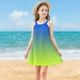 thumbnail image 2 of Ashirexll Girls Summer Dress, Girls Dresses Size 10-12, Children Fashion Casual Slip Dress Gradient Color Sleeveless Camisole Summer Dress, 2 of 7