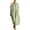 Green, variant on Women's Loose Fit Striped V-Neck Midi Cover-Up Dress - Short Sleeve Relaxed Caftan with Pockets for Beach Vacations, Lounging, and Resort Wear