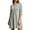 Green, variant on QSAWXQZ Women's V Neck Wrap Dress 3/4 Sleeve Empire Waist Pleated A Line Knee Length Casual Work Mini Dress for Summer 2XL