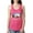 Hot Pink, variant on Wild Bobby, Happy Glamper | Fancy Camping Camper Van Caravan | Nature Lover Ladies Racerback Sleeveless Top, Raspberry, XL