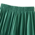 thumbnail image 4 of Summer Savings Clearance! Edvintorg Skirt Women Fashion Solid Color Summer Skirt Casual Elastic High Waist A Line Midi Skirts Women Gifts Green Free Size, 4 of 7