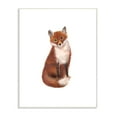 thumbnail image 2 of The Kids Room by Stupell Red Fox Watercolor Illustration Wall Plaque Art, 10 x 0.5 x 15, 2 of 3