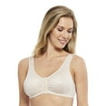 thumbnail image 3 of Carole Martin Full-Freedom Comfort Front Closure Bra for Women, Wireless 38 Beige, 3 of 37