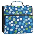 thumbnail image 5 of FORMRS Zipper Binder with Shoulder Strap 2-inch Ring 500 Sheet Capacity File Bag, Blue Dots, 5 of 5