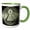 Green/White, variant on 3drose, Illuminati, 11oz Two-tone Blue Mug