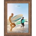 thumbnail image 4 of 14x24 Antique Gold Bronze Wood Picture Frame - UV Acrylic, Foam Board Backing, Hanging Hardware, 4 of 8