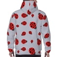 thumbnail image 7 of Fotbe Men's Hoodie with Ladybug Pattern - Kangaroo Pocket Pullover Hooded Sweatshirt, Perfect for Daily Wear, Travel, and Home-3X-Large, 7 of 7