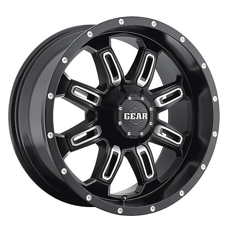 Gear Off Road 725MB Dominator 18x9 8x165.1 +18et Satin Black Machined Wheel