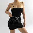 thumbnail image 3 of Women's Tassel Waist Chain Gold Multi-layered Body Chain Beach Navel Chain Sexy Party Jewelry, 3 of 5