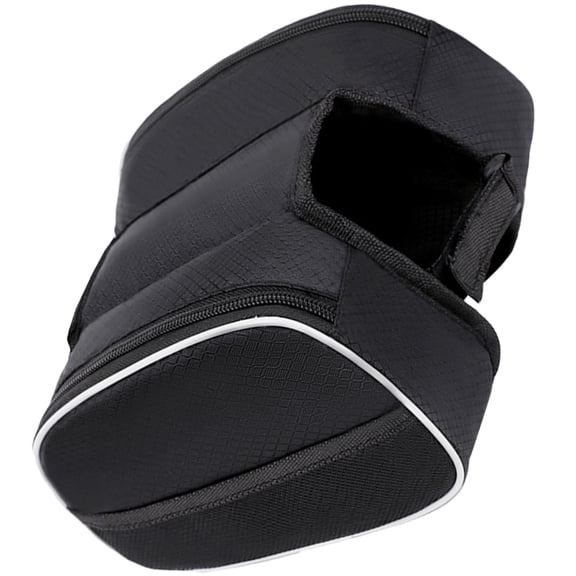 AURARMLET 1Pcs Black Bike Frame Bag for Outdoor Biking and Traveling Oxford Cloth 7.5x4.9in