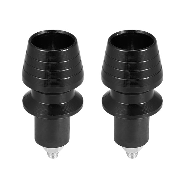 1 Par Negro Motocicleta Manillar Extremo Tapones 7/8" 22mm Aluminio Aleación