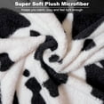 thumbnail image 4 of Fleece Blanket Twin Size Cow Print - 280GSM Lightweight Soft Fuzzy Cozy Plush Throw Blanket for Couch, Bed, Sofa, Travel, Camping, 60x80 inches, 4 of 6