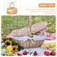 thumbnail image 4 of Cesta de frutas portátiles Berdiner de bocadillo multifunción Cesta de mimbre de mimbre suministro de casas, 4 of 8