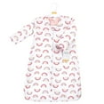thumbnail image 2 of Hudson Baby Infant Girl Long Sleeve Plush Faux Fur Sleeping Bag, Wearable Blanket, Modern Rainbow, 12-18 Months, 2 of 2