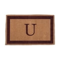 thumbnail image 1 of CocoMatsNMore Monogram (T) Brown Single Border Doormats 38" x 60", 1 of 1
