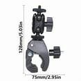 thumbnail image 5 of High Strength Handlebars Mount Easy to Use Bikes Camera Bracket Reliable Action Camera Holder 360 Degree for Camera, 5 of 7