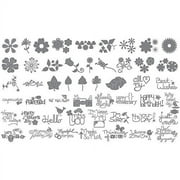 Sizzix eclips Cartridge-Flowers & Phrases - 50 Base Shapes