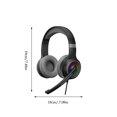 thumbnail image 3 of Wired Gaming Headset with Microphone, Dynamic RGB Light , Soft earcups, 3.5mm jack connection, Passive noise canceling, Plug-and-play on PC, PS4, PS5, and Xbox, 3 of 9