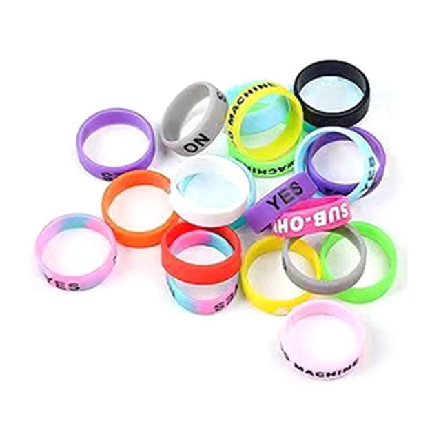 Silicone Anti Slip Ring Fishing Rod Stopper Rubber Ring Wrapped Handle With Forced Grid Ring Protective Cover Decoration