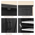 thumbnail image 5 of 58.27” Kitchen Pantry Cabinets With 4 Doors, Storage Cabinets, Cupboard, Tall Bathroom Cabinets For Dinning Room, Living Room, Black, 5 of 9