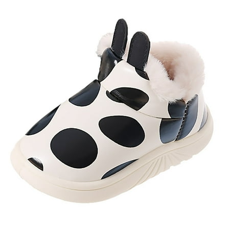 

Youmylove Girls Boys Home Slippers Water Proof Warm Cartoon House Slippers For Toddler Lined Winter Indoor Shoes Zapatos