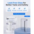 thumbnail image 3 of Restored Waterdrop Glass Large 22-Cup Rechargeable Water Filter Dispenser, 5-Stage Soften Water Pitcher, with 1 Filter (Refurbished), 3 of 9