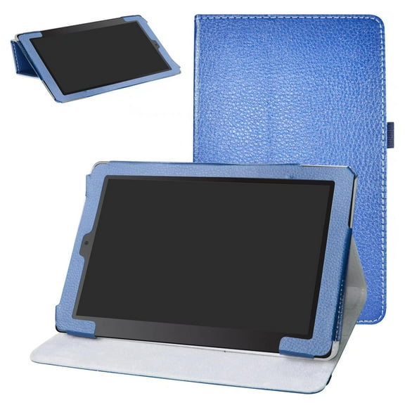 Labanema 10.1" RCA Cambio 10 W101SA23T1S 2017 Case, PU Leather Folio Stand Protective Case, Cover for 10.1" RCA Cambio 10 W101SA23T1S 2017 (Dark Blue)