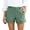 Green, variant on Women’s Linen Blend Rolled Hem Shorts, High Waist Straight Leg Casual Shorts for Office & Weekend, Navy/Black/Grey/White/Red/Yellow/Green/Khaki, S,M,L,XL,XXL