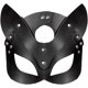 thumbnail image 1 of Máscara de gato de cuero para mujer Máscara de mujer Máscara de media cara sexy Máscara veneciana Fiestas Mascarada Máscara de bola Cosplay Accesorios de disfraces Fiesta de Halloween Negro TUNC Sencillez, 1 of 5