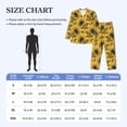 thumbnail image 3 of KLL Autumn Sunflower Sleepwear Mens Flannel Pajamas,Long Cotton Pj Set, 3 of 7