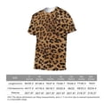 thumbnail image 6 of LAOLIUSN Men's Leopard Print Casual Short Sleeve T-Shirt, S-4XL, 6 of 7