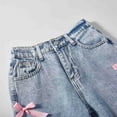 thumbnail image 4 of FEDPOP Jeans for Girls Wide Leg Baggy Denim Pants Cute High Waisted Trousers Kids Casual Y2k Streetwear with Pockets 8-14Y, 4 of 7