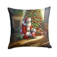 thumbnail image 4 of Carolines Treasures DAC4113PW1414 14 x 14 in. French Bulldog & Santa Claus Throw Pillow, 4 of 7